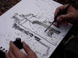(sheet) | a young boy talks to his mother, as he points to his father who is fast asleep in front of the tv set. Drawing With Indian Ink In Open Air Youtube