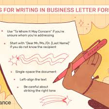 Business Letter Format With Examples