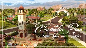 Maristella Plus Save File Maristella Plus Is A Re Do Of Oasis Springs That Also Includes The Lots But Not The Household The Sims 4 Lots Outdoor Retreat Sims
