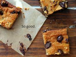 Baking powder, coconut flour, butter, salt, brown sugar, eggs. The Best Coconut Flour Chocolate Chunk Bars Ambitious Kitchen