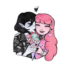 Their Love Is The Sweetest Thing In The World My Heart Is Soft For My Fav Gfs A Marceline And Bubblegum Drawing Cartoon Characters Lesbian Art
