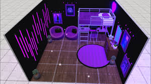 As i mentioned before, you'll want this room to be as white as possible so that your led lights can create the perfect lighting for whatever mood you're in. Aesthetic Purple Vibe Room Speed Build Bloxburg Youtube