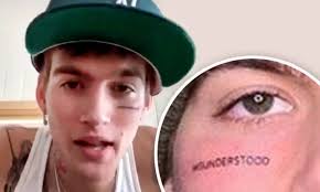 Cindy Crawford S Son Presley Gerber Talks Tough As He Lashes Out Over Critics Of Shock Face Tattoo Daily Mail Online