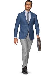Black Blazer Grey Pants Men 