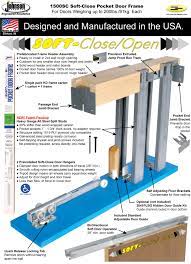 This system should be used in conjunction with pocket door pro soft close kits, view the product page here. Johnson Hardware 1500sc Soft Close Pocket Door Frame Johnsonhardware Com Sliding Folding Pocket Door Hardware
