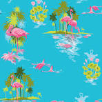 Flamingo Statement Wallpaper • bright Flamboyant • Milton & King