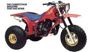 Honda Atc Atv 3 Wheeler Atc250r Fun One To Ride Powered Bicycle Gas Powered Bicycle Honda