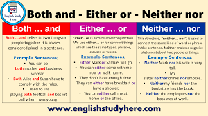 I've got neither sugar, nor milk, nor bread, nor coffee, nor tea, nor pasta. Using Both And Either Or Neither Nor English Study Here