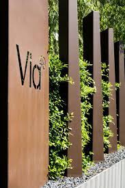 Via 49 Fence Design Signage Design Landscape Design