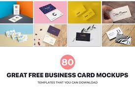 80 Great Free Business Card Mockups Templates Business Card Mock Up Free Business Card Mockup Business Cards Mockup Psd