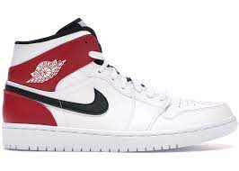 The mid is more about aesthetics and streetwear. Jordan 1 Mid White Black Gym Red 554724 116