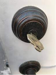 You can get out, search an angle where you see that your are slowly moving out. Key Stuck In Door Lock Home Improvement Stack Exchange