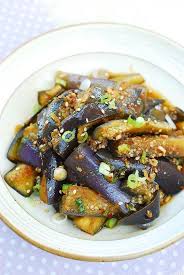 Gaji Namul Steamed Eggplant Side Dish Korean Bapsang Eggplant Side Dishes Korean Food Side Dishes Korean Side Dishes