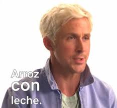 Ryan Gosling se relame con el arroz con leche