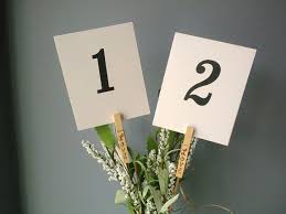 Table Number Holders Ideas For Weddings Emmaline Bride Table Number Holders Table Numbers Wedding Diy Wedding Table Numbers