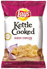 Choose from contactless same day delivery, . Amazon Com Lay S Kettle Cooked Maui Onion Flavored Potato Chips 8 Oz 1