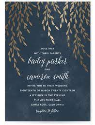 Foil Foliage Customizable Foil Pressed Rsvp Cards In Blue By Anupama Foil Pressed Wedding Invitations Wedding Invitations Rustic Foil Wedding Invitations