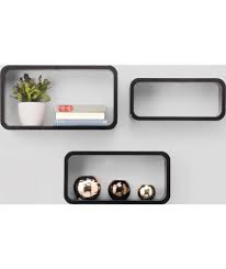 Buy Set Of 3 Wall Mountable Wooden Storage Cube Shelves Black At Argos Co Uk Your Online Shop For Wall Mounted Shelves