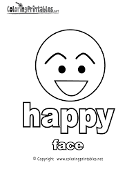 Research on the risks of pretending to feel optimistic. Adjectives Happy Face Coloring Page A Free English Coloring Printable