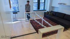 Apartamento Multiusos Transformable En New York Video Https Vimeo Com 55389782 Expandable Dining Table House Design Dining Table Small Space