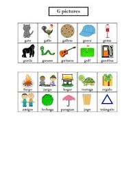 Articulation Spanish G Words G Words Printable Flash Cards How To Speak Spanish