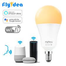 Wifi Led Light Bulb 15w Smart Bulb E14 Ac100v 220v Smart House App Voice Remote Control Table Lamp With Alexa And Google Home Smart Bulb Led Light Bulb House App