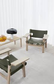 The Spanish Chair 60 Years Special Edition In Solid Oak Combined With An Elegant Olive Green Saddle Leather Fre Furniture Fredericia Furniture Spanish Chairs