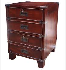 A highly functional and decorative piece this four drawer file cabinet is made with figured mahogany. Campaign Filing Cabinet 2 3 4 Drawers Mahogany Akd Furniture