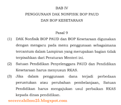 Contoh juknis bop paud 2020. Update Juknis Dak Nonfisik Bop Paud Dan Pendidikan Kesetaraan 2020 Nomor 20 Tahun 2020 Perubahan Permendikbud Nomor 13 Tahun 2020 Secercah Ilmu