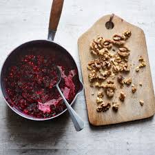 This cranberry walnut relish recipe—featuring dried cranberries—is super easy. Cranberry And Walnut Relish