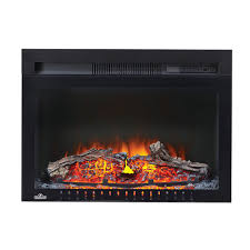 Electric log inserts for existing fireplaces. Napoleon Cinema 24 Inch Built In Electric Fireplace Insert With Logs The Home Depot Canada