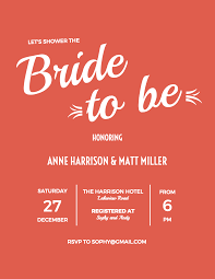 A bridal shower is the perfect bridal shower announcements from minted are designed by independent artists from all over the we even provide filters to professionally adjust the image to appear in black and white or sepia. 19 Diy Bridal Shower And Wedding Invitation Templates Venngage