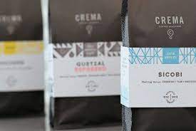 Crema Coffee Roasters Matt Lehman Studio Tea Packaging Design Coffee Packaging Coffee