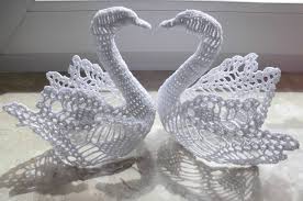 3d Schwan Aus 2 Halften Selber Hakeln Die Grosse Individuell Nach Wunsch Material Hakelna Hochzeitsgeschenke Hakeln Weihnachtliche Hakelmuster Hakeln Designs