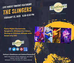 Live Music Tonight by “The Slingers” Featuring Jeff Reynolds & Jay Wadsworth  On guitars