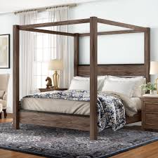 Bedframes have at least two long rails that run from the head to the foot of the bed. Wayfair Canopy Queen Size Beds You Ll Love In 2021