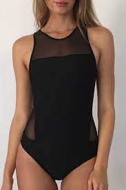 Fashionable halter voile spliced floral pattern backless swimwear for women. One Piece Swimsuit Archives Sex Swimwear For Women