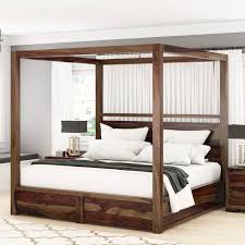 Canopy tops for the bed: Farson Contemporary Storage Rustic Canopy Bed