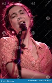 Lisa Hannigan Performing at Rockwood Music Hall Editorial Stock Image