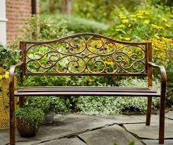 Wilson Fisher Bronze Metal Outdoor Bench Big Lots In 2020 Metal Outdoor Bench Outdoor Bench Metal Garden Benches