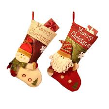 Sugar babies christmas candy a perfect stocking stuffer. Tebrun Christmas Stocking 18 Large Size Cartoon Snowman Santa Handcrafted 3d Plush Christmas Stocking Gift Candy Pouch Bag For Christmas Decorations Party Accessory Set Of 2 Buy Online In Aruba At