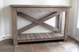 Handcrafted Wood Rustic Console Table Modern Farmhouse Solid Etsy Rustic Console Tables Wood Furniture Diy Wood Furniture Plans