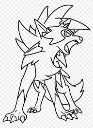 100% free interactive online coloring pages. Lycanroc Pokemon Coloring Page Youngandtae Com