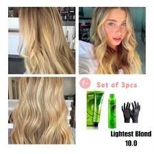 Read on to check out 20 of the best blonde dyes, most of which can be found at the drugstore. Bremod Permanent Hair Color Set 10 0 Lightest Blonde With Oxidnat Bleach Set Hair Dye Shopee Philippines