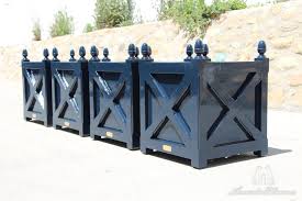 Versailles planter, french planters from l'orangerie of the palace of versailles, planter boxes, large outdoor planters, metal planters. Wood Versailles Style Planter With Acorn Finial Accents Of France