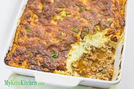 1 Keto Shepherds Pie Recipe Low Carb Cheesy Cauliflower Topping Recipe Cottage Pie Cottage Pie Recipe Recipes