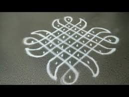 Easy Rangoli Designs Kolam Chukkala Muggu 7 To 1 Dots Youtube Easy Rangoli Designs Rangoli Designs Simple Rangoli