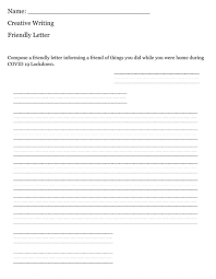 A friendly letter is used to update acquaintances with what has been happening in your life, as well as asking them how they have been doing. Friendly Letter Interactive Worksheet