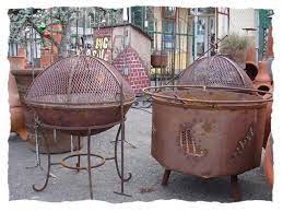 Place a layer of builder's sand or pea gravel in the terra cotta fire pit. Baja Chimney Little Baja Finest Terra Cotta Fireplace