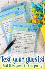 Who Knows The Birthday Boy Best Game 10 Player Cards Birthday Party Activities Tween Birthday Party Boy Birthday Parties